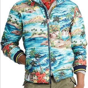 POLO RALPH LAUREN MEN HAWAIIAN-PRINT DOWN JACKET